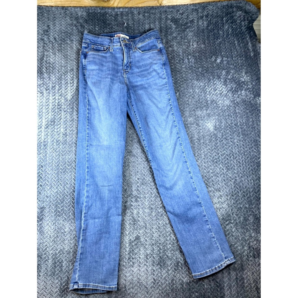 Signature by Levi Strauss & Co Shaping Straight Jeans Womens 2x26 Blue High Rise